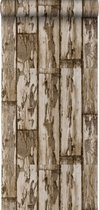 Origin behang planken bruin - 307142 - 52 cm x 10,05 m
