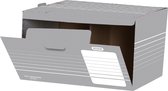 Elba archiefcontainer, ft 45,5x35,5x27 cm, grijs en wit
