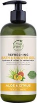 PETAL FRESH - Bath & Shower Gel - Aloe & Citrus - 470 ml