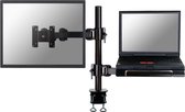 Neomounts FPMA-D960NOTEBOOK full motion monitorarm met laptop houder 1 scherm/1 laptop - 10-27"/22" - zwart