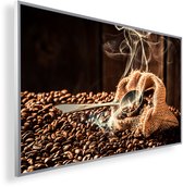 Infrarood Verwarmingspaneel 300W met fotomotief en Smart Thermostaat (5 jaar Garantie) - gebrande Koffie 169