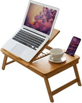 IVOL Laptoptafel voor op schoot Bamboe - Verstelbare bedtafel