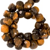 Tijgeroog Kralen (5 x 5 mm) 70 Stuks