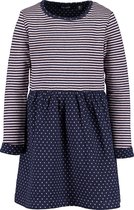 Blue Seven - Meisjes Jurk Roze/Blauw streep 122
