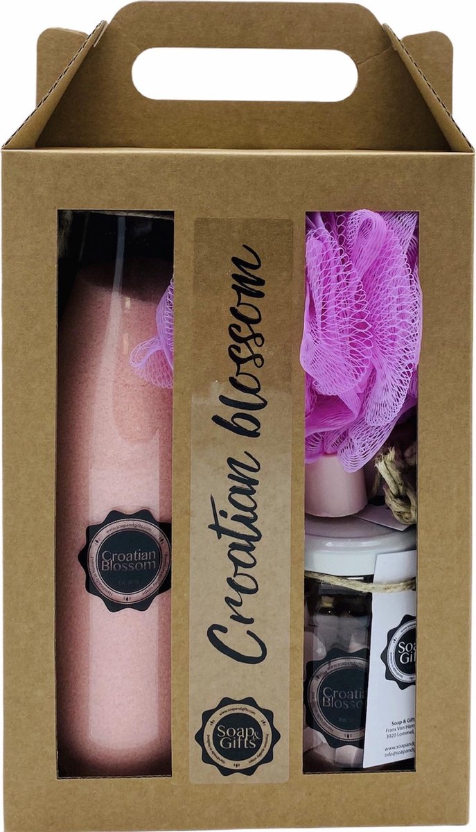Goedkoopste Soap & Gifts - Giftset XL - Croatian Blossom - 4 delig - Kadoset