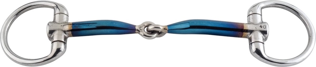 Trust Sweet Iron-eggbut bradoon-jointed-12mm   Bustrens Onderlegtrens Enkel gebroken