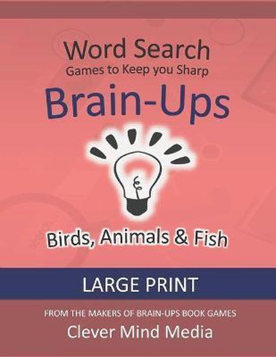 Brain-Ups Large Print Word Search - cover