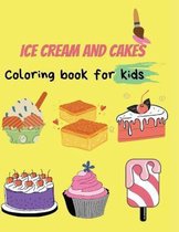 Ice cream and cakes coloring book
