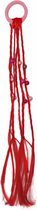 Jessidress Haar elastiekje met synthetishe haren en parels Haar Elastieken - Rood