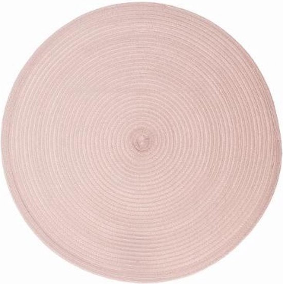 helemaal is genoeg Baby Placemats roze - rond gevlochten placemats - diameter 38 cm - 6 stuks |  bol.com
