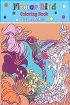 Flower Bird Coloring Book