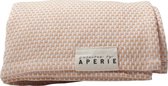 Aperie - Madison badhanddoek - 100cm x150cm -  100% biologisch katoen - melon