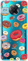 Voor Xiaomi Redmi K30 Pro schokbestendig geverfd transparant TPU beschermhoes (donuts)