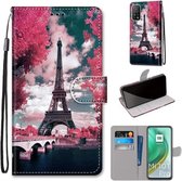 Voor Geschikt voor Xiaomi Mi 10T 5G / 10T Pro 5G / Redmi K30s Gekleurde tekening Cross Texture Horizontale flip PU lederen hoes met houder & kaartsleuven & portemonnee & lanyard (P