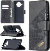 Voor Xiaomi Mi 10T Lite 5G Bijpassende kleur Krokodiltextuur Horizontale flip PU lederen tas met portemonnee & houder & kaartsleuven (zwart)