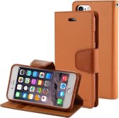 GOOSPERY SONATA DAGBOEK Serie voor iPhone 6 Plus & 6s Plus Horizontale lederen flip case met houder & kaartsleuven & portemonnee (koffie)