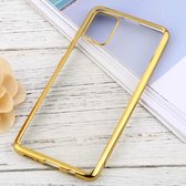 Voor Samsung Galaxy A51 ultradunne beplating TPU beschermende zachte hoes (goud)