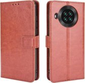 Voor Cubot Note 20 / Note 20 Pro Retro Crazy Horse Texture Horizontale Flip Leren Case met Houder & Kaartsleuven & Lanyard (Bruin)