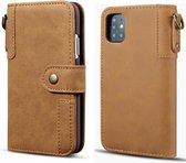 Voor Samsung Galaxy Note20 Koeienhuid Textuur Horizontale Flip Leren Case met Houder & Kaartsleuven & Portemonnee & Lanyard (Bruin)
