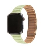 Loop lederen horlogeband voor Apple Watch Series 6 & SE & 5 & 4 40 mm / 3 & 2 & 1 38 mm (grasgroen)