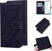 Voor Samsung Galaxy Note 10 Tiger Embossing Pattern Horizontale Flip lederen tas met houder & kaartsleuven & portemonnee (zwart)