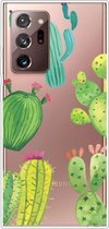 Voor Samsung Galaxy Note20 Ultra schokbestendig geverfd transparant TPU beschermhoes (Cactus)