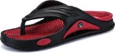 Ultra Light Massage Bottom Leisure Sport Comfortabele Teenslippers voor Heren (Kleur: Rood Maat: 41)