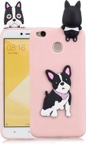 Voor Xiaomi Redmi 4X 3D Cartoon patroon schokbestendig TPU beschermhoes (schattige hond)