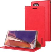 Voor Samsung Galaxy Note20 Ultra GOOSPERY BLAUWE MAAN Crazy Horse Textuur Horizontale Flip Leren Case Met Beugel & Kaartsleuf & Portemonnee (Rood)