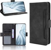 Voor Xiaomi Mi 11 Skin Feel Kalfspatroon Horizontale flip lederen tas met houder & kaartsleuven en fotolijst (zwart)