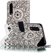 Voor Xiaomi Mi CC9 3D Patroon Gekleurde Tekening Horizontale Flip Leren Case met Houder & Kaartsleuven & Portemonnee & Lanyard (Mandala Bloem)