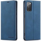 Voor Samsung Galaxy S20 FE Forwenw Dream Series Magnetische Olie Rand Horizontale Flip Leren Case met Houder & Kaartsleuf & Fotolijst & Portemonnee (Blauw)