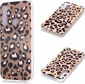 Voor Xiaomi Redmi Note 8 Plating Marble Pattern Soft TPU beschermhoes (Leopard)