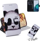 Voor Samsung Galaxy S21 5G Gekleurde Tekening Horizontale Flip Leren Case, met Houder & Kaartsleuven & Portemonnee (Panda)