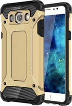 Voor Galaxy J5 (2016) / J510 Tough Armor TPU + PC combinatiebehuizing (goud)