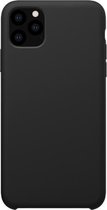 NILLKIN Flex Pure-serie effen kleur vloeibare siliconen valbestendige beschermhoes voor iPhone 11 Pro (5,8 inch) (zwart)