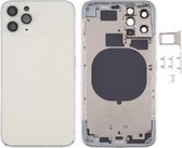 Behuizingsdeksel achterkant met SIM-kaartlade & zijkleppen & cameralens voor iPhone 11 Pro (zilver)
