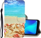 Voor OPPO A1k 3D Gekleurde Tekening Horizontale Flip PU Lederen Case met Houder & Kaartsleuven & Portemonnee (Pentagram)