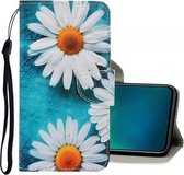 Voor Vivo V17 Pro 3D Gekleurde Tekening Horizontale Flip PU Leren Case met Houder & Kaartsleuven & Portemonnee (Chrysanthemum)