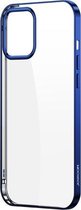 Voor iPhone 12 Pro Max JOYROOM nieuwe mooie serie schokbestendige TPU-beplating beschermhoes (blauw)