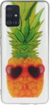 Voor Galaxy A71 Transparant TPU beschermhoes voor mobiele telefoon (ananas)