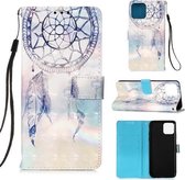 Voor iPhone 12/12 Pro 3D Schilderen Horizontale Flip Leren Case met Houder & Kaartsleuf & Portemonnee & Lanyard (Fantasie Windgong)