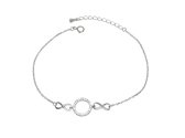 zilveren armband Manhattan 24 cubic zirconia  | armband dames zilver | Lengte verstelbaar 17-19cm | Zilverana | 925 zilver
