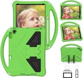 EVA platte anti-vallende beschermhoes met houder voor iPad 10.2 (2020 & 2019) (groen)