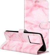 Voor Galaxy S20 Ultra Gekleurde Tekening Marmer Patroon Horizontale Flip PU Lederen Case met Houder & Kaartsleuven & Portemonnee (Roze)