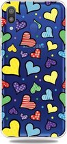 Mode Zachte TPU Case 3D Cartoon Transparante Zachte Siliconen Cover Telefoon Gevallen Voor Galaxy A40 (Meer Liefde)