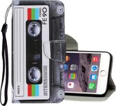 Gekleurde tekening patroon horizontaal Flip PU lederen tas met houder & kaartsleuven & portemonnee & lanyard voor iPhone 8 Plus & 7 Plus (tape)