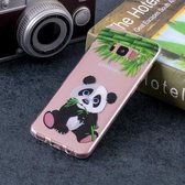 Panda Pattern Soft TPU Case voor Galaxy S8 +