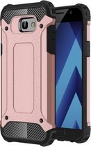 Voor Galaxy A5 (2017) / A520 Tough Armor TPU + pc-combinatiebehuizing (roségoud)