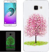 Voor Galaxy A5 (2016) / A510 Noctilucent Cherry Tree IMD Vakmanschap Soft TPU Cover Case